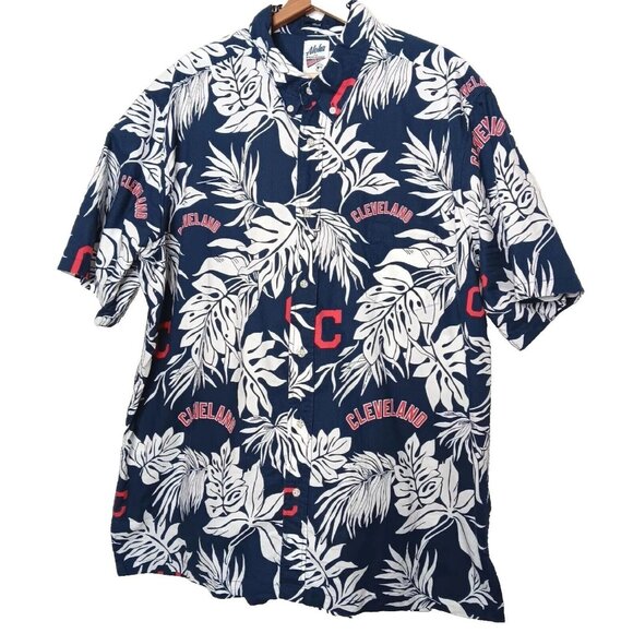 reyn spooner Other - Aloha Reyn Spooner Cleveland Indians Guardians Shirt XXL Floral Tropical MLB